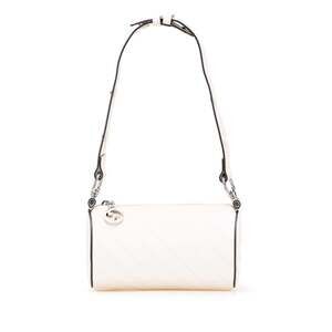 GUCCI White Leather Shoulder Bag